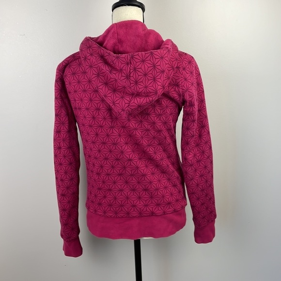 The North Face Women’s Reversible Jacket SZ M Pink Full Zip Hooded Warm - Picture 8 of 16